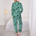 thumbnail image 3 of Bingfone Womens Pajama Sets Pineapple Sea Turtle Print,Long Sleeve Loungewear Pajamas Set-X-Large, 3 of 8