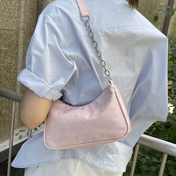 InsCrazy Shoulder Bag for Women, Lightweight Leather Casual Crossbody Bag, Small Handbag Wallet Pouch Work Bag