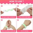 thumbnail image 4 of Uxcell VIP Wristbands for Events, Neon Party Bands, Waterproof Concert Identification Bands Fluorescent Green, 4 of 7