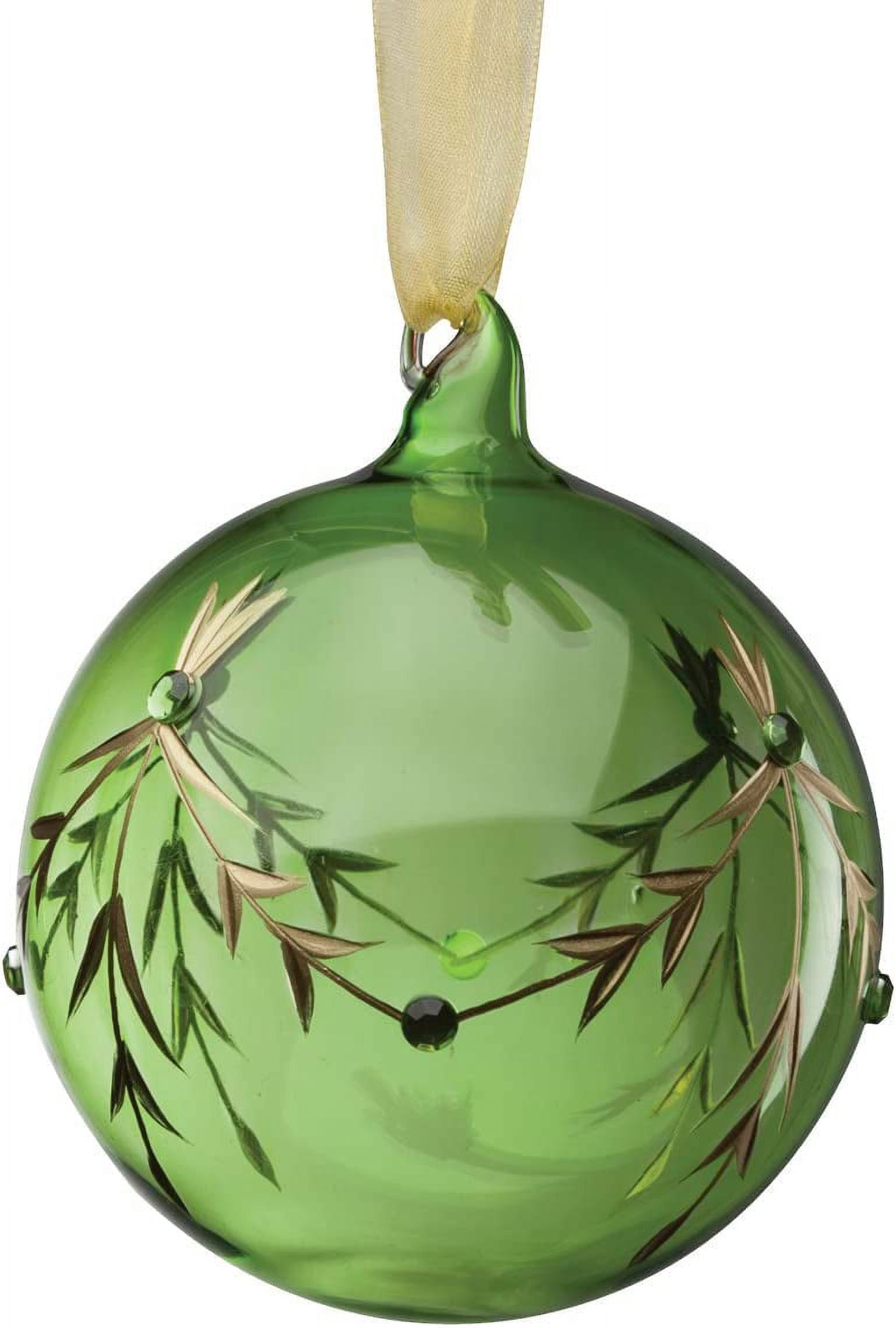 Personalized Glass Birthstone Christmas Ornament - August Birthstone