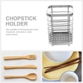 thumbnail image 6 of Stainless Steel Chopstick Holder Utensil Drying Rack Kitchen Utensils Organizer Spoon Desktop, 6 of 6