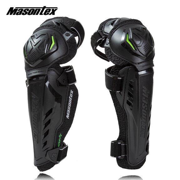 Masontex Motorcycle Knee Guards, Heavy Duty Dirt Bike and Motocross Knee Pads