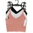 thumbnail image 1 of Marilyn Monroe Women's Adjustable Long Bralette With Removable Pads - Black, White, & Pink - Large, 1 of 9