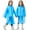 Blue (2-pack), variant on 2 Pack Waterproof Raincoats for Kids Reusable,EVA Rain Ponchos Emergency Rain Jacket for Children, Boys and Girls