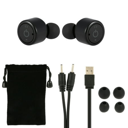 X1T True Wireless Bluetooth Headphone Stereo Bluetooth 4.2 Sport Headset Hands-free w/ Mic Black for Running Gym Exercise
