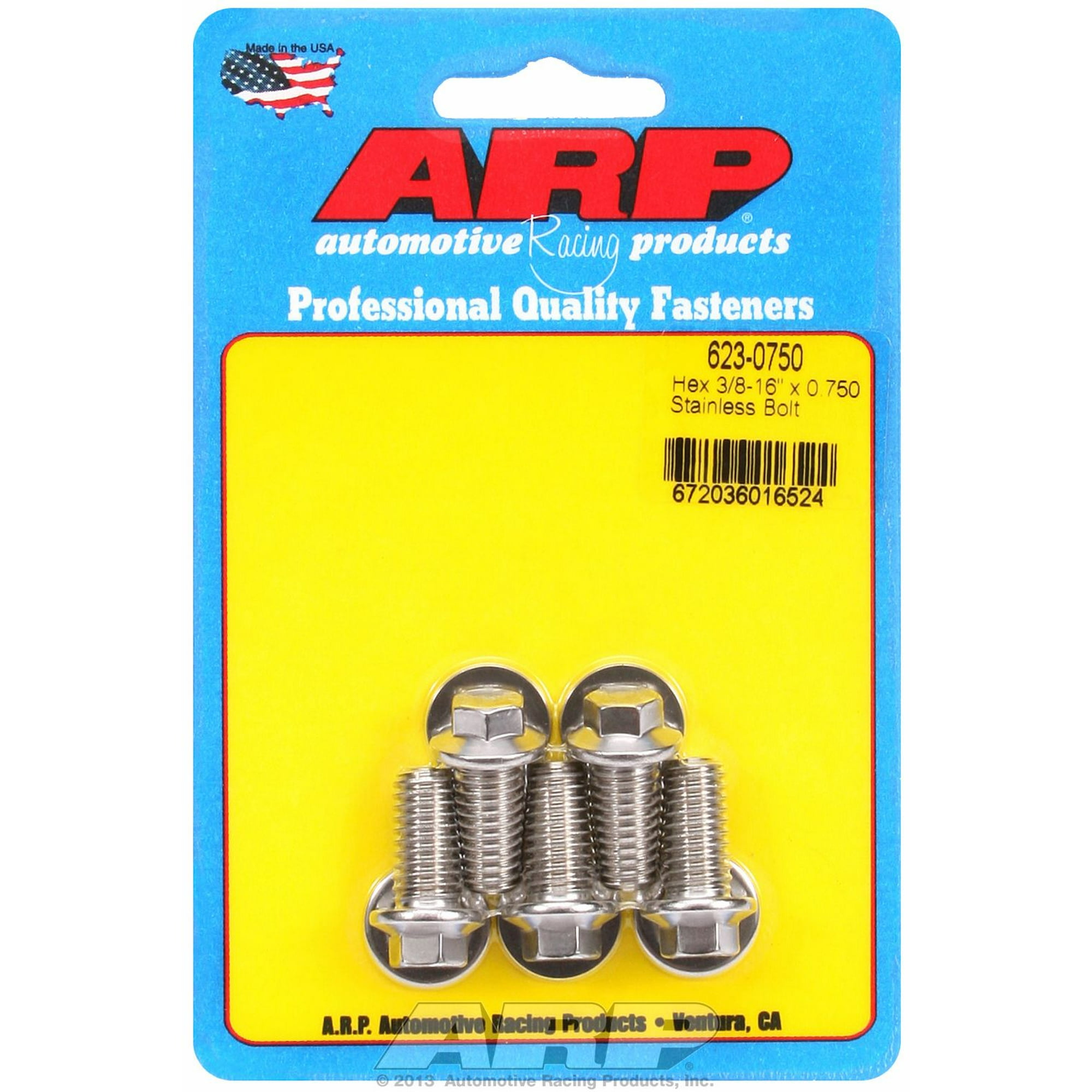 ARP Bolt Kit - 6pt (5) 3/8-16 x .750 ARP Bolt Kit - 6pt (5) 3/8-16 x .750