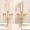 5-arms Gold, variant on Candlestick Holders for Table: Candelabra for Taper Candles - 3 Arm Candle Stick Holder Bulk Set of 6 for Birthday Party Fireplace Centerpiece