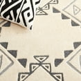 thumbnail image 6 of SAFAVIEH Casablanca Jerrie Aztec Shag Runner Rug, Ivory/Grey, 2'3" x 6', 6 of 8