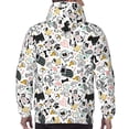 thumbnail image 7 of Fotbe Men's Hoodie with Puppy Pattern - Kangaroo Pocket Pullover Hooded Sweatshirt, Perfect for Daily Wear, Travel, and Home-4X-Large, 7 of 7
