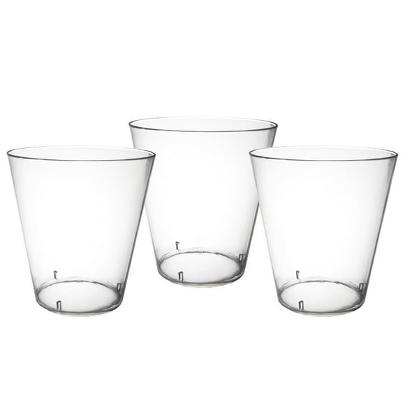 Party Essentials Disposable Hard Plastic Shot Shooter Glasses |Tasting Cups, 200-Count, 2-Ounce Clear