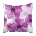 thumbnail image 1 of EREHome Purple Vintage Romantic Flower Retro Floral Pattern Red Spring Fresh Vibrant Cute Pillowcase 18x18 inch, 1 of 1