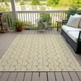 thumbnail image 6 of Addison Rugs Chantille Indoor/Outdoor Transitional Swirls Gold Washable Rectangle Rug, 3' x 5', 6 of 6