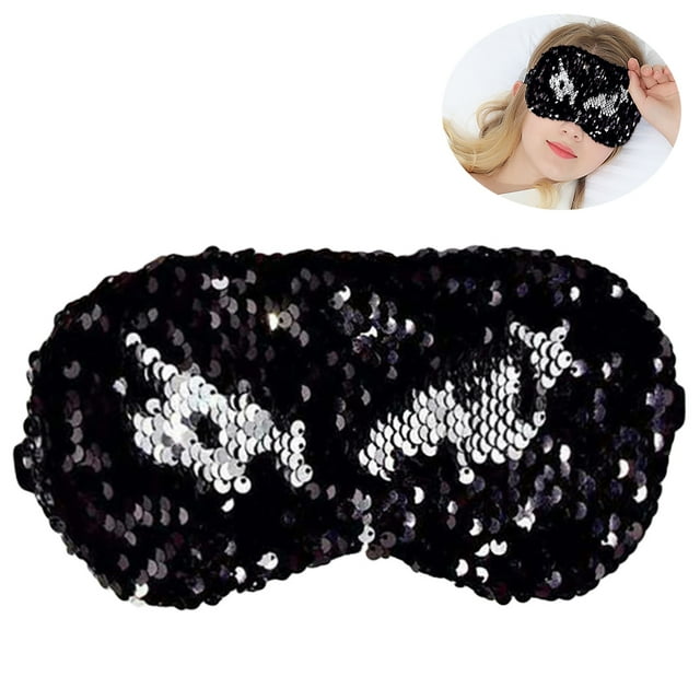 Sleep Mask Sequins Breathable Eye Sleeping Cover Eye Mask for Office Home