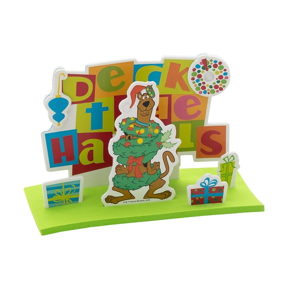 6" x 4 1/4" 3D Scooby-Doo! Christmas Stand-Up Foam Craft Kit - Makes 12