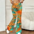 thumbnail image 5 of TaTaai Womens Loose Casual Printed Flare Pants Wide Leg Long Trousers Elastic Waist Comfort Soft Lightweight Fabric Fashion Pants for Yoga Fitness Daily Wear Gift, 5 of 7