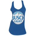 thumbnail image 1 of Busch 47048S Busch Light Logo Women Racerback Blue Tank Top - Small, 1 of 2