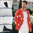 thumbnail image 6 of KUIFORTI Christmas Santa Men's Blazer Skin-friendly Sport Coat Notched Lapel Suit Jacket for Wedding Prom Party Working, 6 of 7