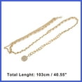 thumbnail image 3 of Vocoste 1 Pc Waist Chain Fashion Adjustable for Women White Gold Tone, 3 of 6
