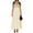 Cream Color, variant on Yunliwuli Women's Summer Slip Dress Abstract Print V-Neck Sleeveless Tie-up Slim Long Dress