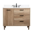 thumbnail image 3 of Elegant Decor Baldwin 42" Single Bathroom Vanity with Backsplash in Natural Oak, 3 of 8