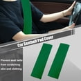 thumbnail image 2 of Unique Bargains 2Pcs Felt Car Seat Belt Protector Pads Shoulder Strap Seatbelt Soft Comfort Cover Universal Green, 2 of 7