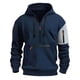 thumbnail image 5 of pstuiky mangas largas para hombre, Sudadera con capucha y cremallera de manga larga con bloques de color para hombre camisetas de hombre xl, 5 of 7