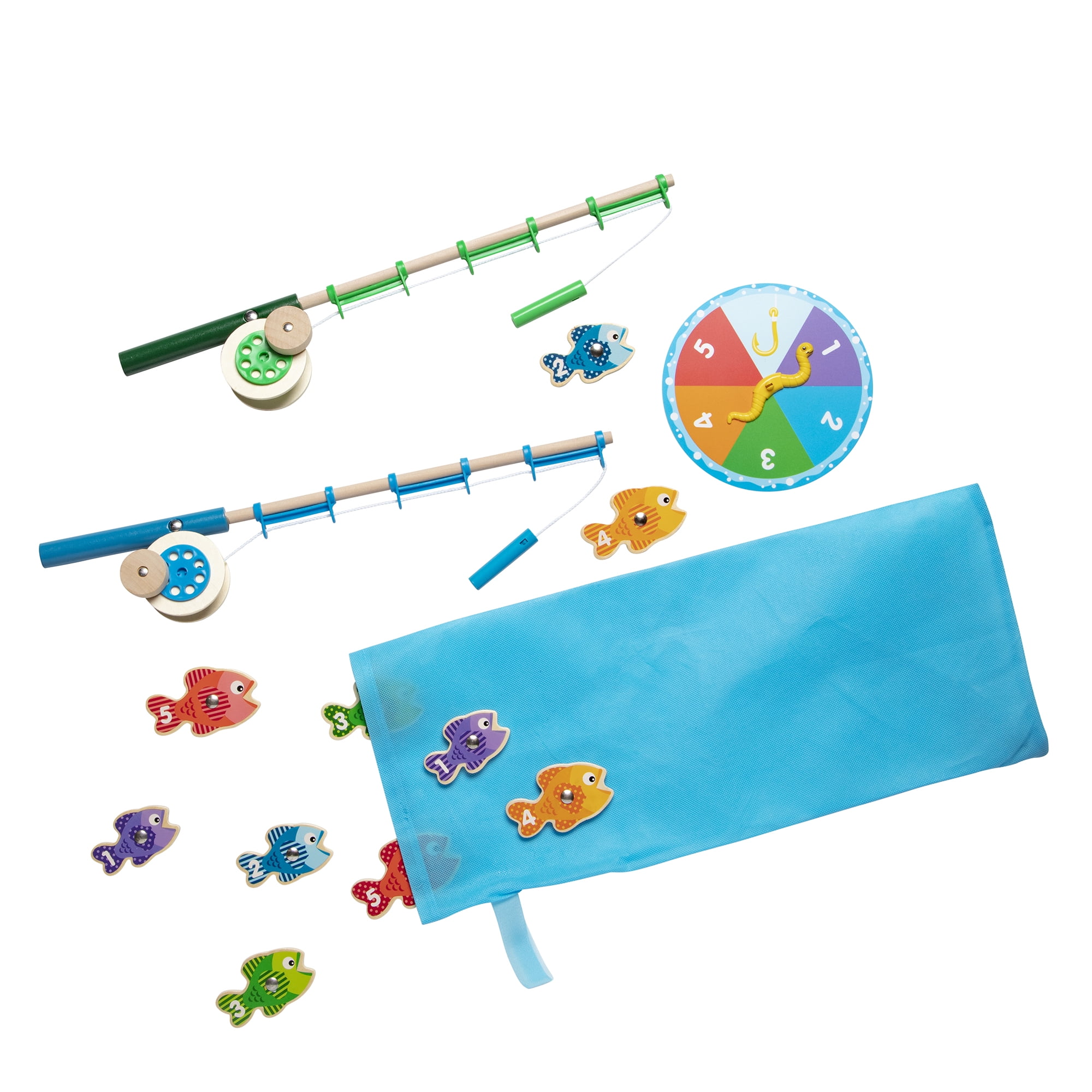 Melissa & Doug Catch & Count Wooden Fishing Game Nepal