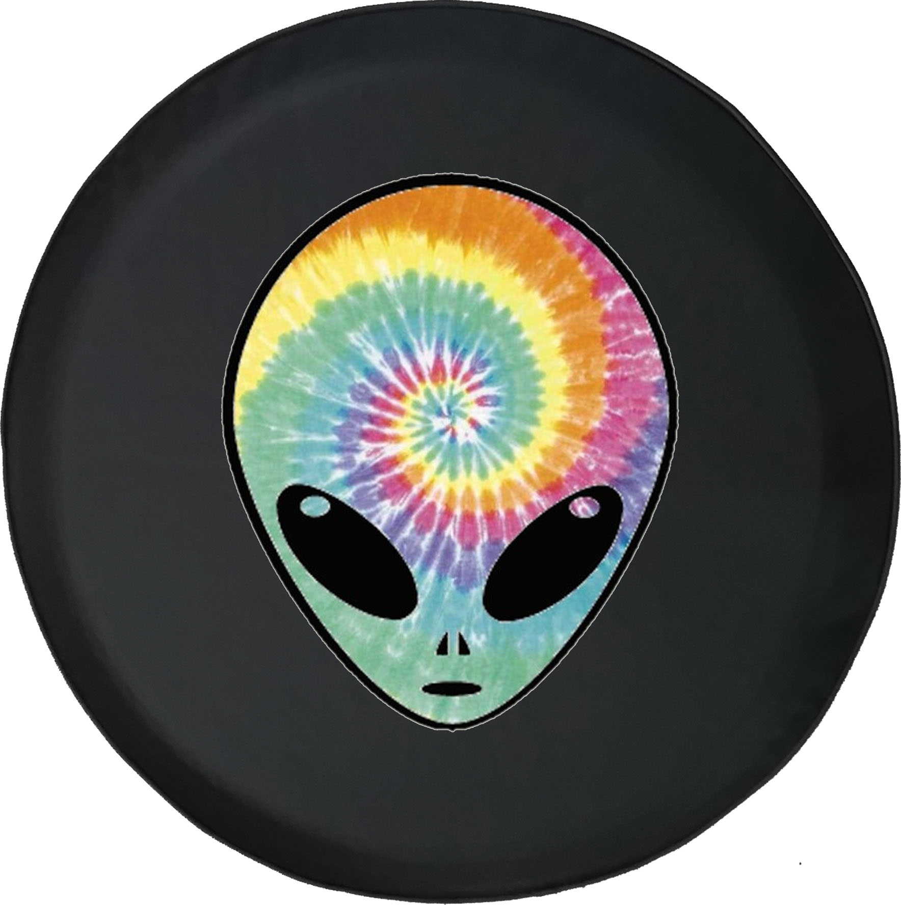 Large Tire Cover Tie Dye Alien Custom Car Parts Spare Tire Covers Extra