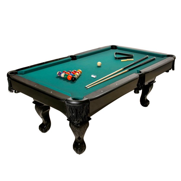 Harvil 84Inches Black Billiard Pool Table with Complete Pool Table