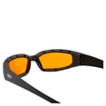 thumbnail image 6 of Global Vision Chicago Padded Motorcycle Safety Sunglasses For Men & Women Black Frame w/ Orange Lens & RX-ABLE, 6 of 8