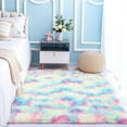 thumbnail image 7 of Lochas Rainbow Carpet Colorful Area Rugs Soft Fluffy Rug For Living Room Bedroom Kidroom Nursery, 3'x5', 7 of 7