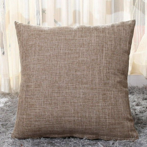 XmhyTop-A Throw Pillow, 1 Pack 45*45cm Linen Pillow Textured Pillow Boho Pillow Farmhouse Decorative Pillows for Living Room Bedroom Home Decoration,T07
