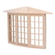 thumbnail image 4 of Ventana salediza para casa de muñecas, exquisita miniatura de madera, esquina de 45 grados, modelo de ventana de 3 lados para bricolaje, 1/12, 4 of 5