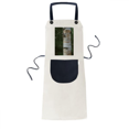 thumbnail image 1 of Papier Brun Tronc Art Déco Tablier de Mode Réglable Bavoir Coton Lin BBQ Cuisine Poche Pinafore, 1 of 3