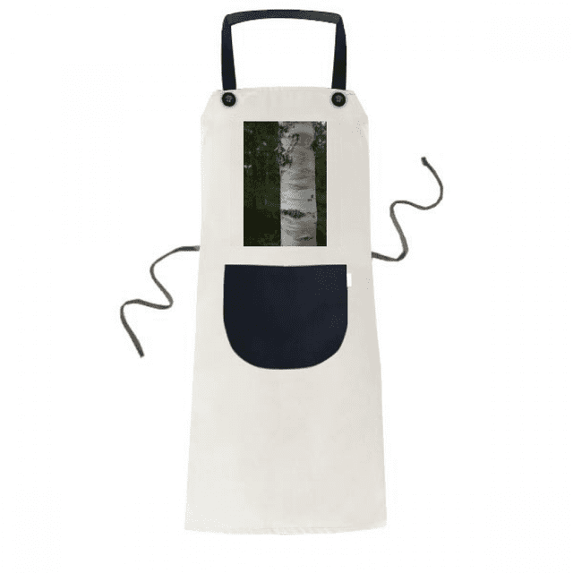 Papier Brun Tronc Art Déco Tablier de Mode Réglable Bavoir Coton Lin BBQ Cuisine Poche Pinafore