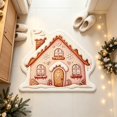 thumbnail image 2 of KKOUHVY Christmas Rug, Non-slipped & Absorbent Christmas Door Mat, Super Soft Cozy Cabin Xmas Front Door Rug for Indoor Entryway, 20x20 inch, 2 of 6
