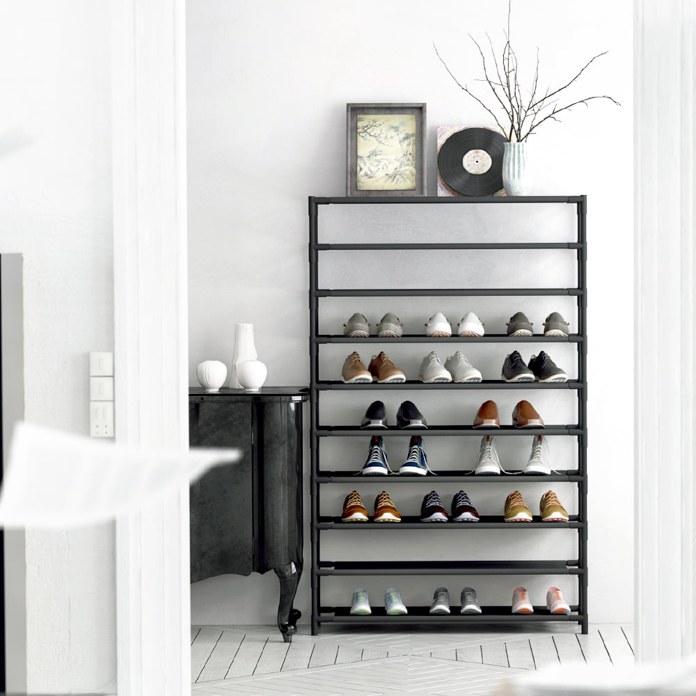 Shoe Rack 10-Tier Tall Shoe Storage Closets & Entryway Easy Assembly  Fabric! - Granith