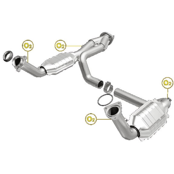 MagnaFlow Conv DF 02-06 Cadillac Truck. 8 5.3L Dual Conv. Y-Pipe Assy 2wd/Chevy Truck 99-07