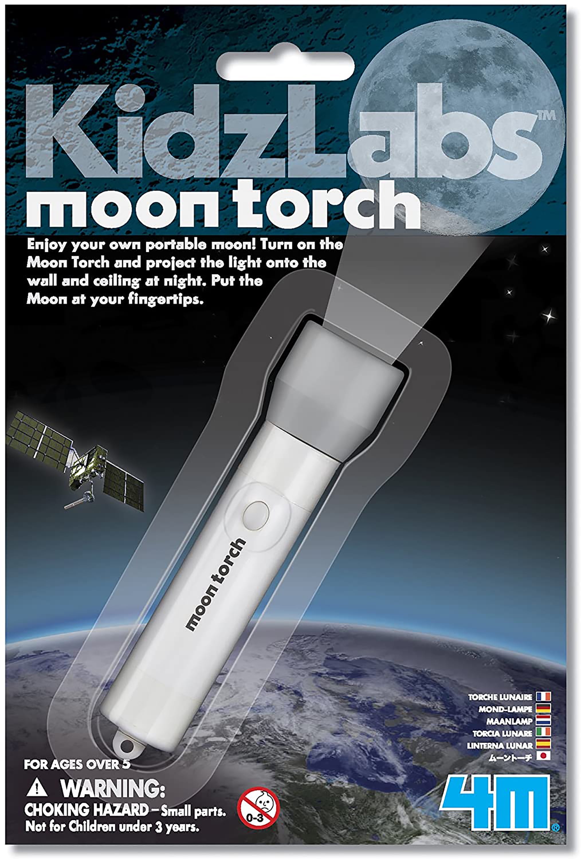 4M Kidz Labs Moon Torch Kit - Your Very Own Portable Moon!