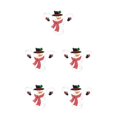 thumbnail image 1 of Wweixi Functional Accessories Christmas Wine Bottle And Glass Holder Versatile snowman 5Set, 1 of 6