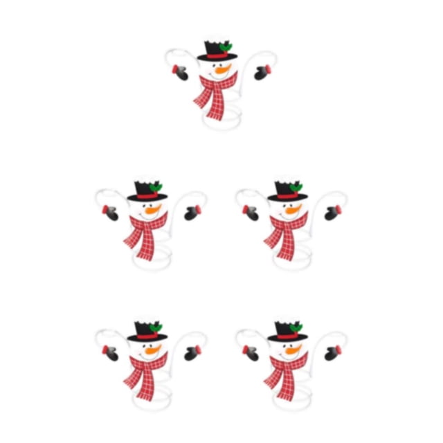 Wweixi Functional Accessories Christmas Wine Bottle And Glass Holder Versatile snowman 5Set