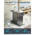 thumbnail image 6 of KOVIET Water Filter, 8-Stage Nano Reverse Osmosis Multi Filter Countertop Filtration System, Gray, 6 of 7