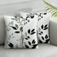 thumbnail image 3 of nygtbtfer Black White Floral Pillow Covers Set of 2 Grey Flower Throw Pillow Cover Soft Elegant Accent Decor Couch Cushion Cover for Bed Living Room Outdoor Waterproof Sofa Pillowcases  White, 3 of 7