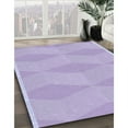 thumbnail image 3 of Ahgly Company Machine Washable Indoor Rectangle Transitional Purple Mimosa Purple Area Rugs, 4' x 6', 3 of 7