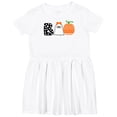 thumbnail image 3 of Inktastic Halloween Boo Cute Ghost and Pumpkin Girls Toddler Dress, 3 of 5