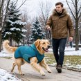 thumbnail image 5 of CSStudio Hooded Leg‑Less Dog Winter Coat, Fleece Lined Warm Pullover Jacket with Leash Hole for Medium Large Dogs, 5 of 9