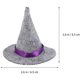 thumbnail image 4 of Paquete de 6 mini sombreros de bruja de fieltro hechos a mano para decorar botellas de vino, regalos de fiesta de Halloween, accesorios para el cabello y manualidades, 4 of 5