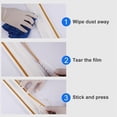 thumbnail image 7 of Self-Adhesive Gap Tape 2 Pack (Total 39Ft/12M), Waterproof Tile Decorative Strip, Peel and Stick Wall Edging Trims for Floor Ceiling Cabinet, DIY Home Decor Lines Gold, 7 of 7