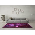 thumbnail image 3 of Ahgly Company Indoor Square Persian Purple Traditional Area Rugs, 5' Square, 3 of 4