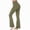 Army Green, variant on ZHYou Womens Yoga Pants,Ribbed Knit,Tummy Control,Flared,Stretchy,Bootcut Comfort Fit Loungewear Trousers,Navy,Size S